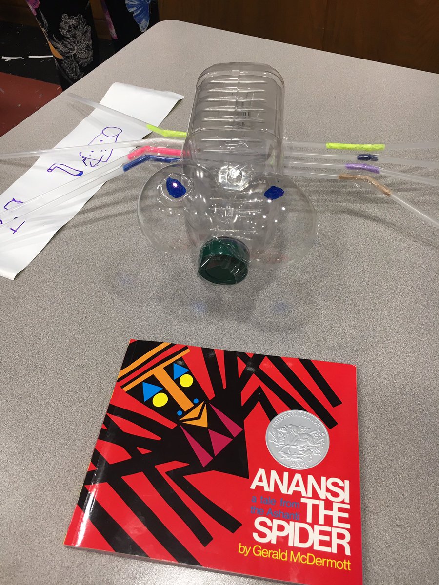 kndymakerspace's tweet image. #anansithespider gets a plastic makeover. Check out the plan this kiddo made before building!! #makermindset #tinyengineers #literacymakernight
