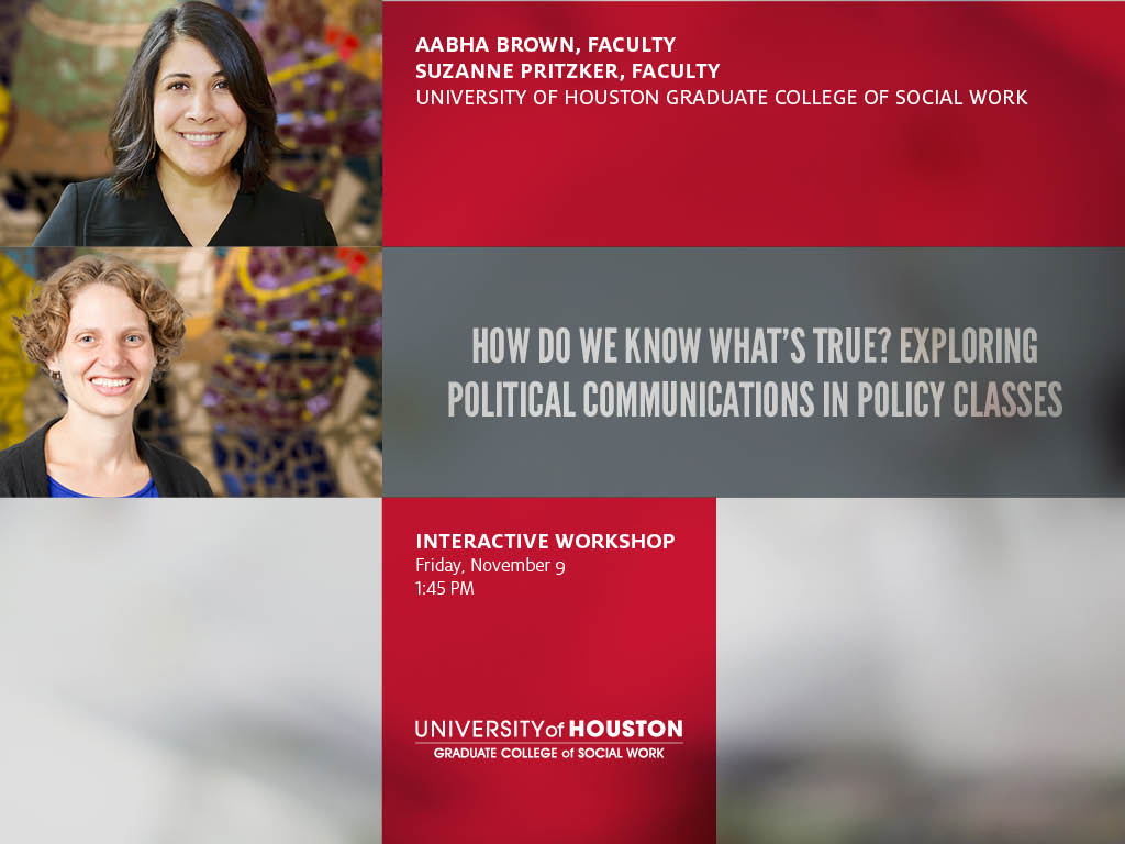 UH_SocialWork's tweet photo. FRI 11/09 Afternoon at #APM18: GCSW Faculty, Alumna, PhD student presentations on #ClayHuntSAVAct #SexualHealth #PoliticalSW https://t.co/rVwu3Yk9Ly