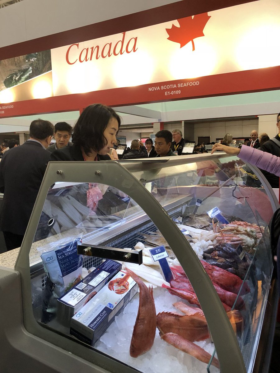 ACOACanada's tweet photo. It’s our third and final day at @SeaFareExpo! Here are some snapshots of the great food and excellent people we met at #CFSE2018. #ACOALovesFood #AtlanticGrowth https://t.co/UM87ocdcVf