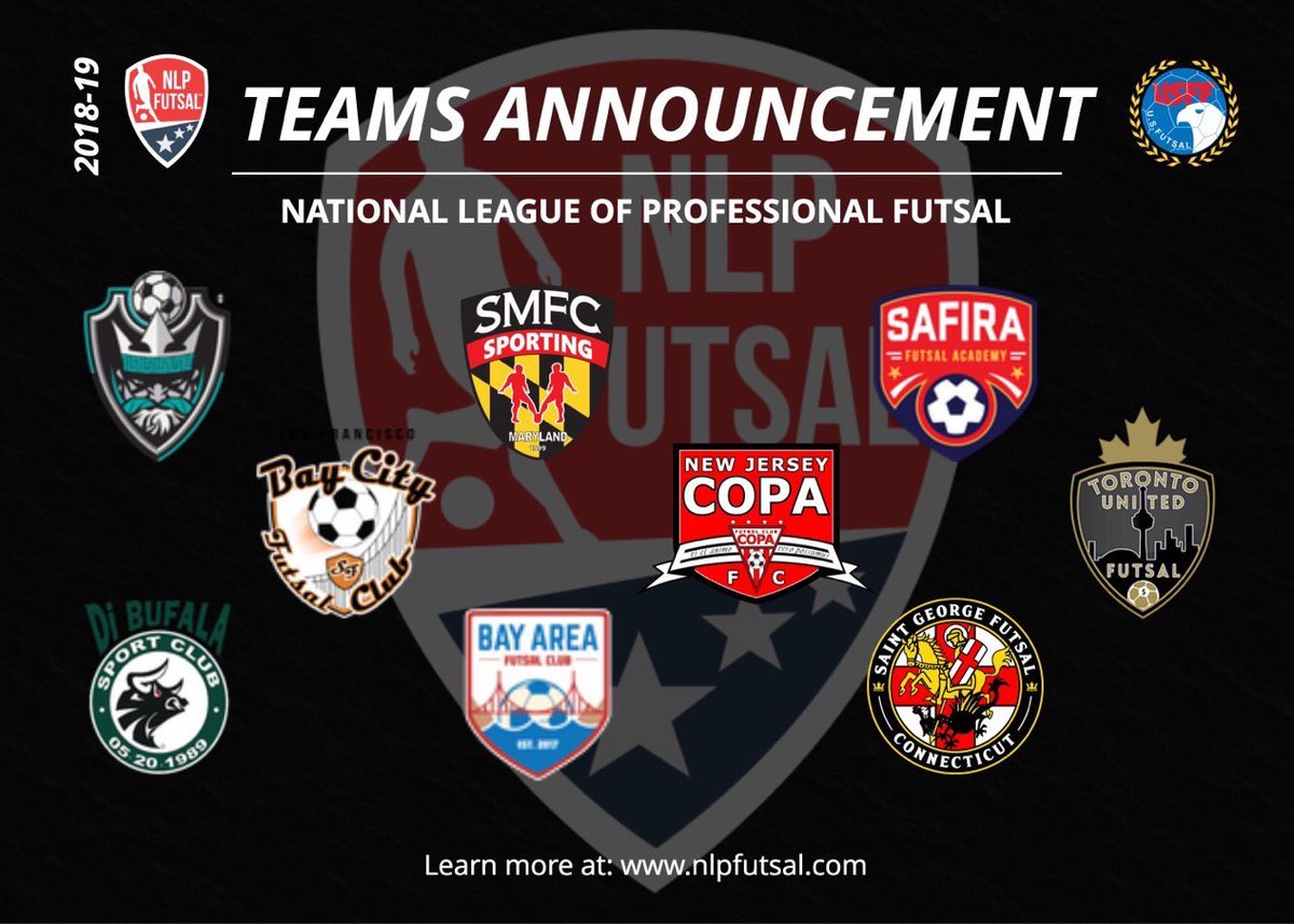 NLPFutsal's tweet image. ‼️2018-19 NLPF TEAMS ANNOUNCEMENT‼️

The NLPF continues to showcase the highest level of Futsal across North America featuring 9 top tier franchises committed to the growth of the sport, giving back to local communities &amp;amp; creating a pathway for talent.

nlpfutsal.com/news/announcem…