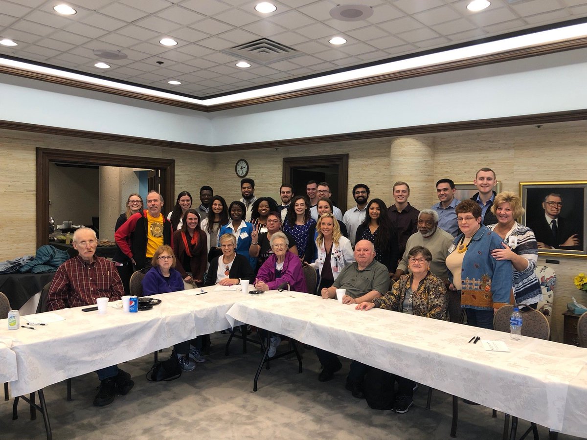 Shout out to 1st year student, Courtney Raab and her peers for organizing an opportunity for the 1st year students to attend a Parkinson’s Support Group at Community Hospital in Munster. We're very proud to see our students so active in community work! @CHSHospitals