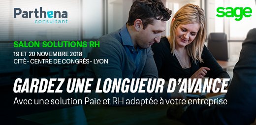 Gestion informatique des #RH, #performance et talents, conseil et #management... Découvrez les grands thèmes du Salon <a href="/Solutions_RH/">Solutions Ressources Humaines</a>, les 19 &amp; 20 nov. à Lyon et inscrivez-vous ➡️ sage.com/fr-fr/actualit… 
@InovaGes <a href="/PARTHENAConsult/">Parthena Consultant</a> <a href="/PeopleDoc_FR/">PeopleDoc France est devenu UKG</a>