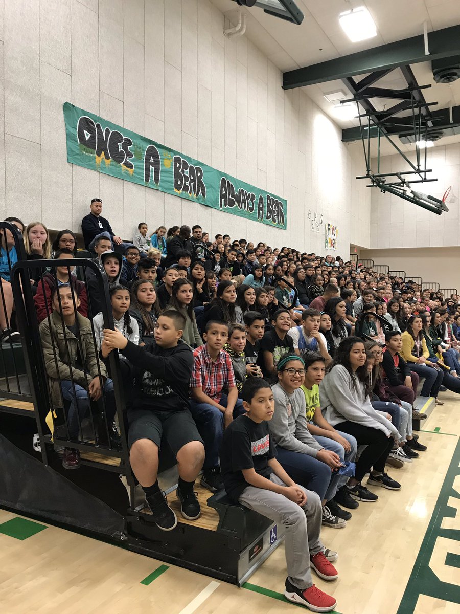 Congrats to our perfect attendance students!! And thank you Dave the Horn Guy for another amazing performance! #sciabears #bsdstory