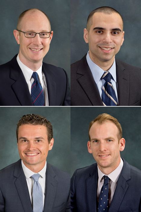 We'd like to introduce you to four of our newest physicians! Clockwise from top left, please meet Dr. Ray Kenney (Sports Med), Dr. Bilal Mahmood (Hand &amp; Wrist), Dr. Marc O'Donnell (Hand &amp; Wrist) &amp; Dr. Peter Obourn (Sports Med - Non-Op). Call (585) 275-5321 to make an apt. <a href="/UR_Med/">UR Medicine</a>