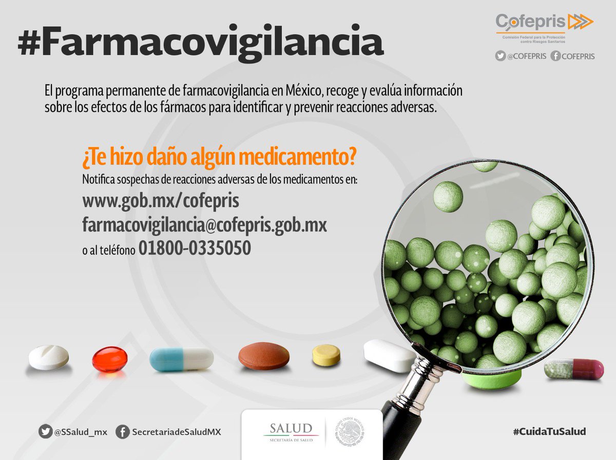 sanchezytepoz's tweet photo. #SabíasQue la #Farmacovigilancia promueve el uso seguro de #medicamentos y contribuye a la protección de la salud de los pacientes. #RAM #NotiReporta https://t.co/O6W3e2Ftio https://t.co/WlIPUzXHi9