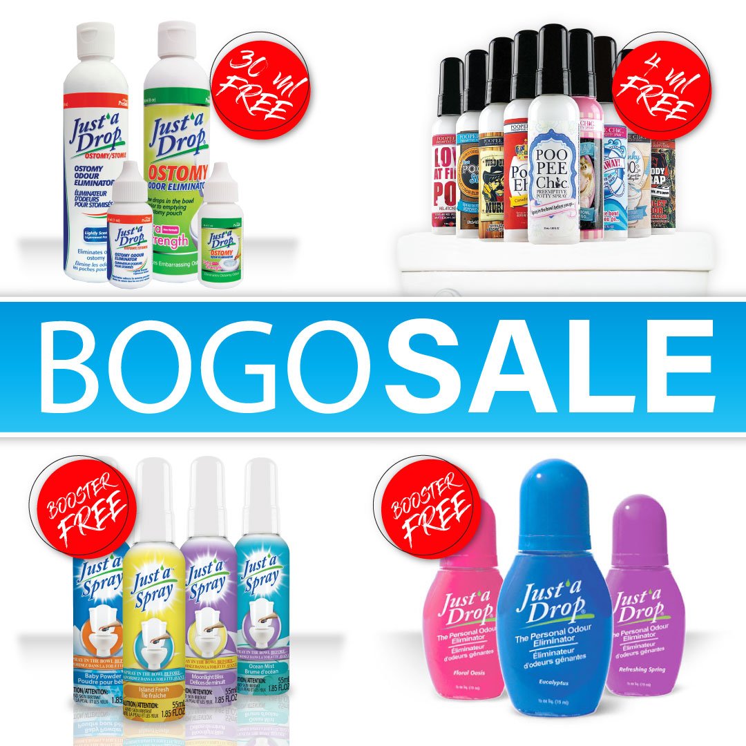 PoopeeChic's tweet photo. It's BOGO time at https://t.co/bBwDIomE3N! Buy one of those items and get one FREE! With the holiday season right around the corner, make sure to refill your stock of Just'a Drop!#justadrop #justaspray #poopeechic #poop #bogo #Sales #poopspray #bathroom #musthave https://t.co/yAK7JGCEAu