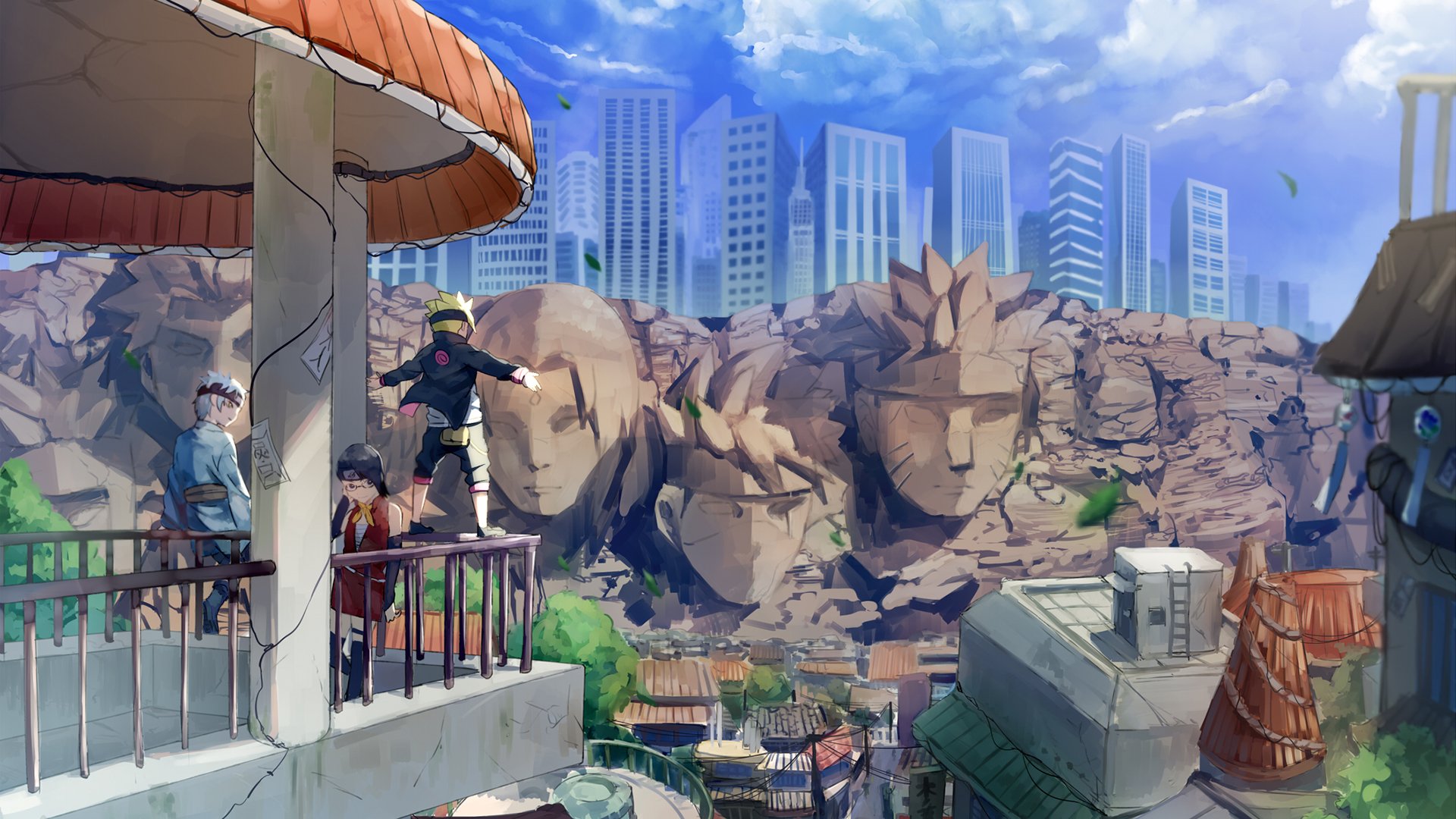 Símbolo da Aldeia da Folha de Naruto papel de parede HD