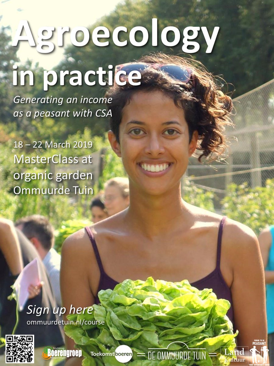Naast de Nederlandse cursus biedt De Ommuurde Tuin ook nog een Masterclass Agroecology in Practice (ENG) aan. This one week #masterclass is a unique opportunity for students, PhD’ers and people in general who want to learn about #agroecology in practice. :ommuurdetuin.nl/course