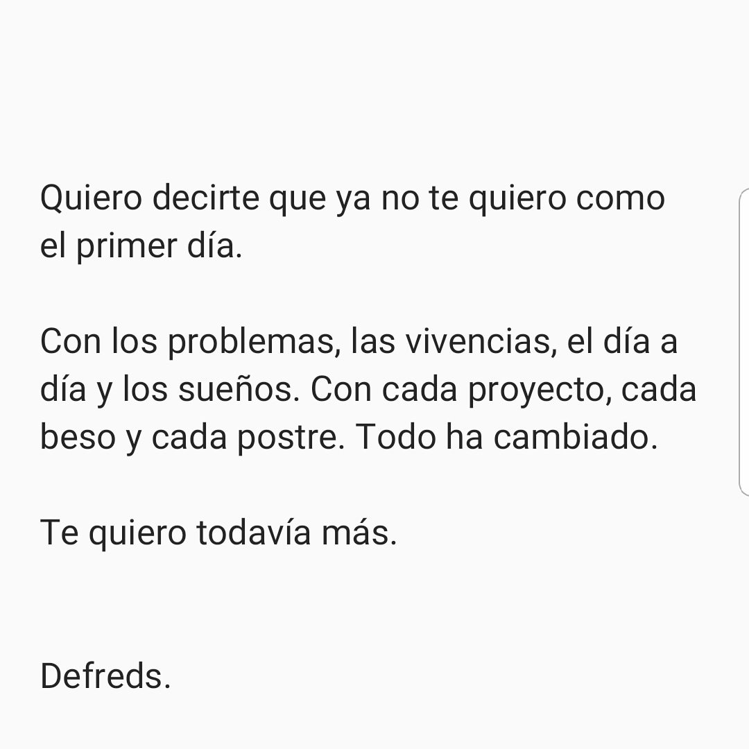 Quiero decirte...