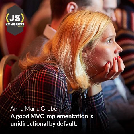Read <a href="/futuranna/">Anna Maria Gruber</a>'s thoughts about a good MVC implementation, she's in the #jskongress Committee buff.ly/2D3b8Hx