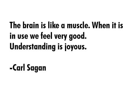  Happy \"Exercise the brain\" Friday! Happy Birthday Carl Sagan! 