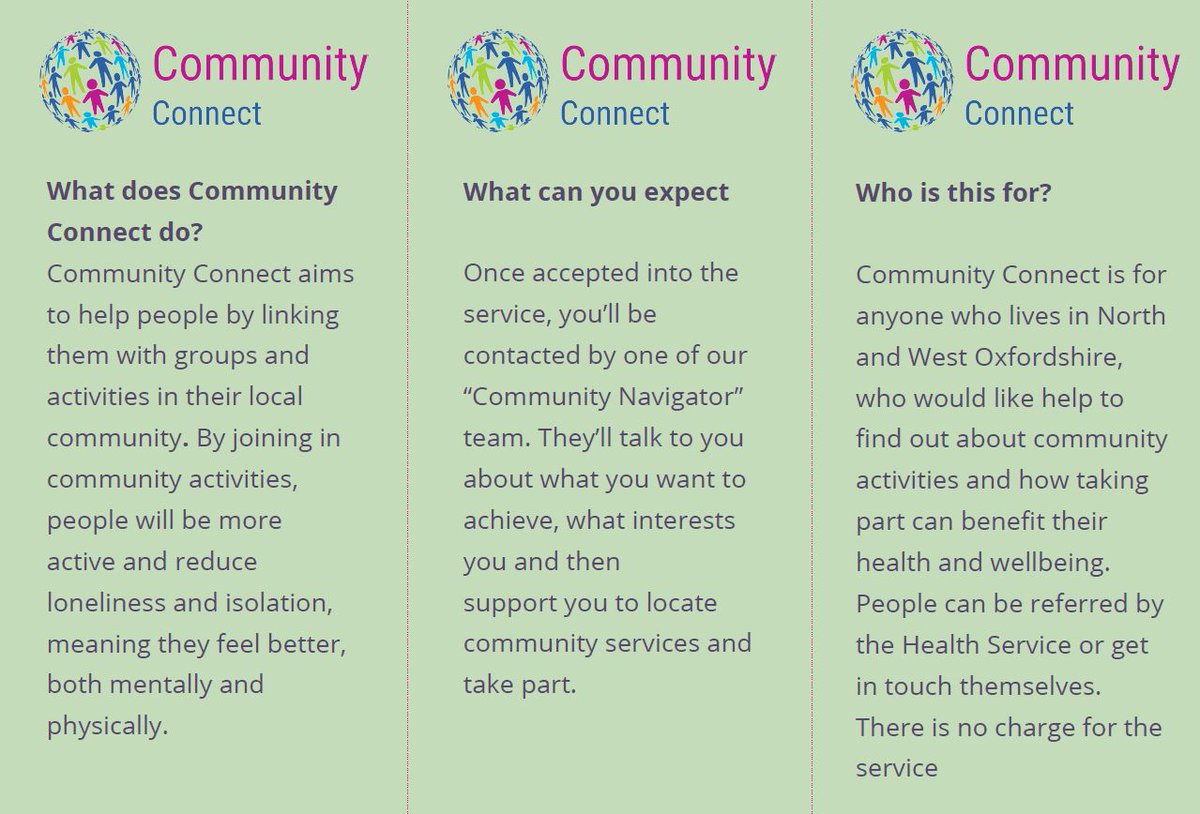 Very excited that we are starting to do the real work of getting our Community Connect Social Prescribing service underway with <a href="/CAwestoxon/">Citizens Advice West Oxfordshire</a>