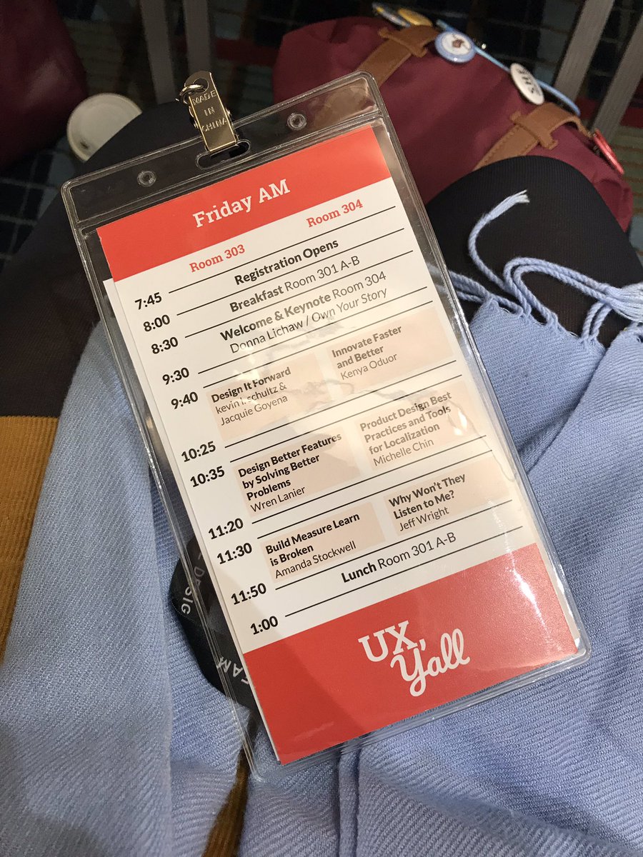 teresaphanny's tweet image. Excited to be at @triuxpa’s UX Y’all Conference! #UXYall2018 #UNCSILS