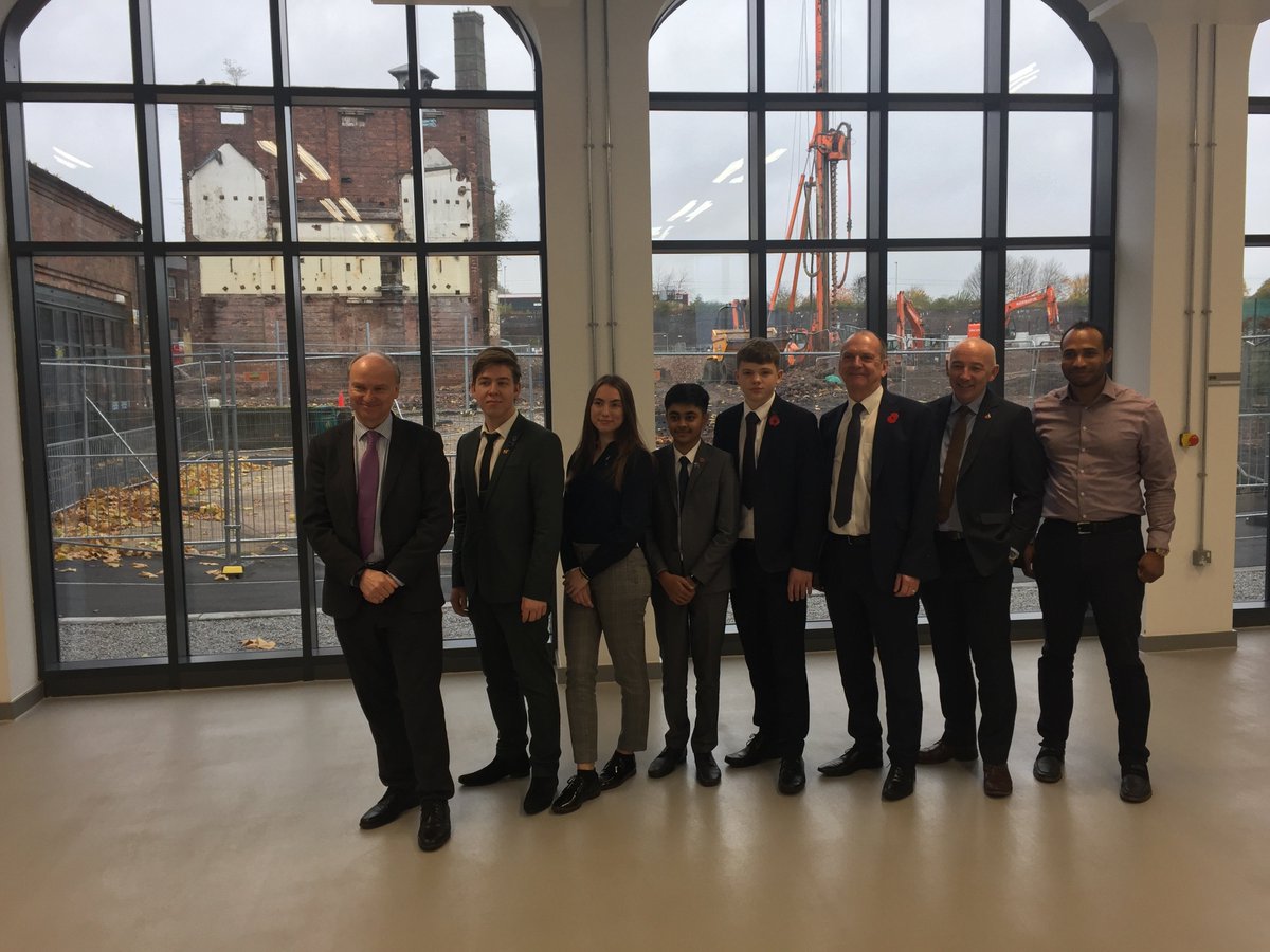 Great to join forces with <a href="/wlv_uni/">University of Wolverhampton</a> <a href="/VCwlv_uni/">Geoff Layer</a> to host Bayo Dosunmu and Lee Amor from <a href="/HomesEngland/">Homes England</a> to see what our fantastic city has to offer, including incredible students at @WestMidsCUTC on Springfield Campus #investwolves