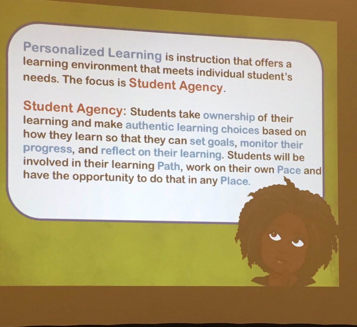 THE_JacksonMC's tweet photo. Excited to share Personalized Learning with THE teachers. Thanks @MMLNow for sharing this presentation and @twardteacher for explaining!! #GaETC18 #iPads4EDU https://t.co/QTd0j3Ldex
