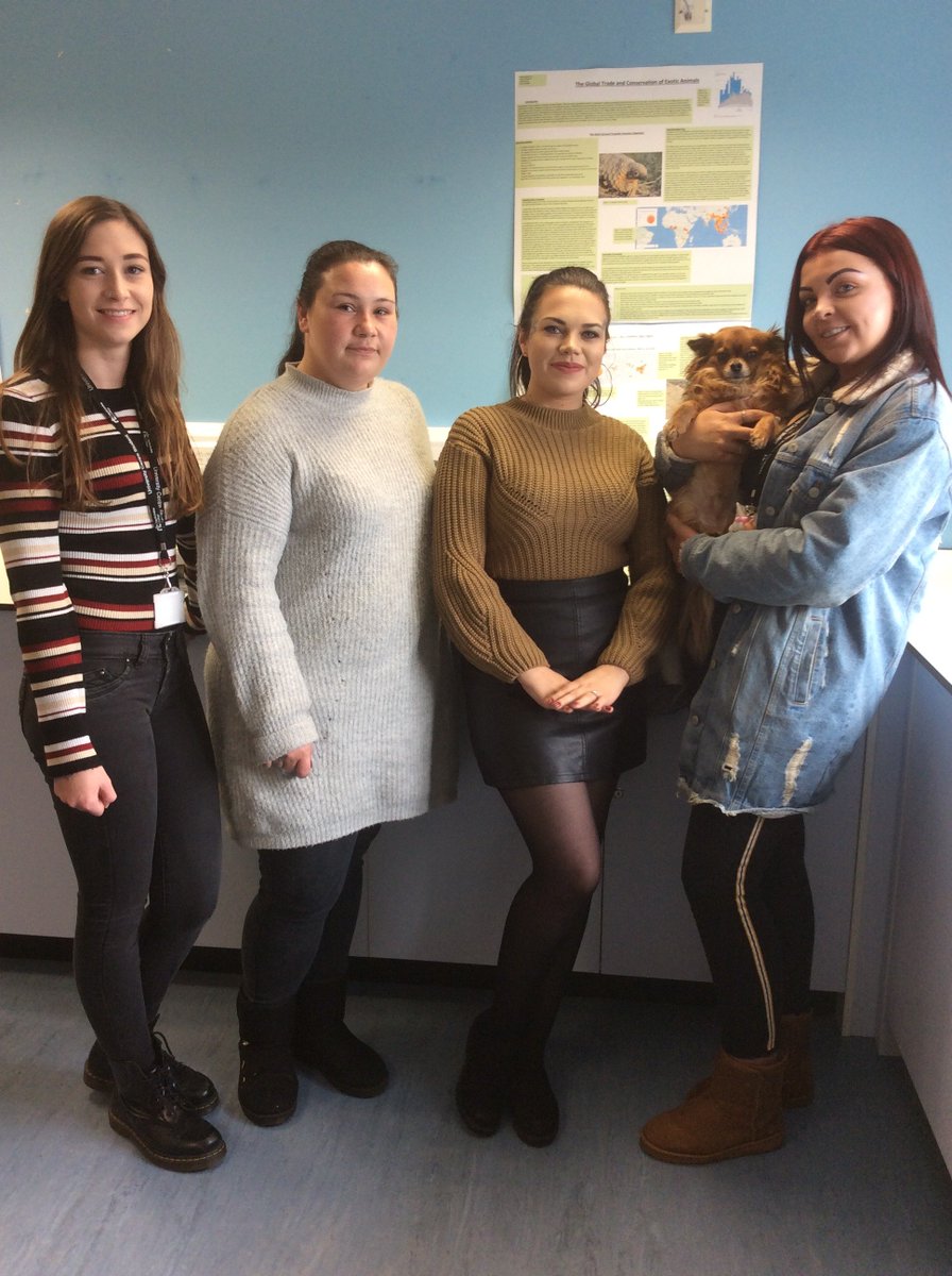Our HND Animal Management Students presenting their posters at the symposium. A lot of hard work and dedication went into the excellent posters, well done to all.