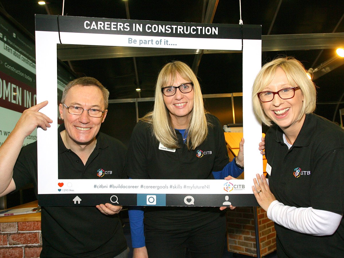 citbni's tweet photo. We have had a busy few days promoting careers in construction to thousands of young people @Skills_NI #careersinconstruction #buildacareer #skills https://t.co/6BSgjKl8bn