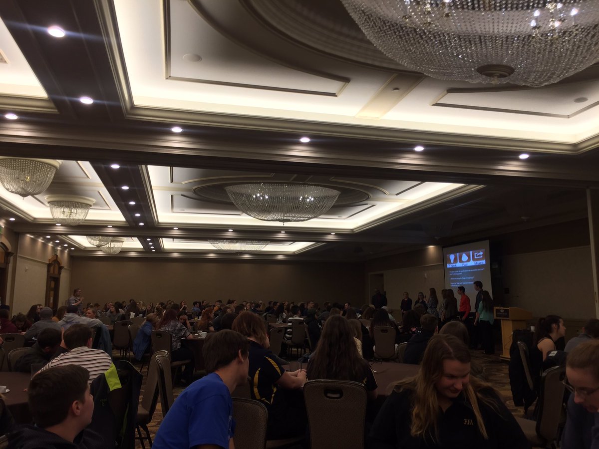 Impressed by the discussion around inclusion and unconscious bias taking place in Lansing this morning by a room full of <a href="/MichiganFFA/">Michigan FFA</a> members. #teachag