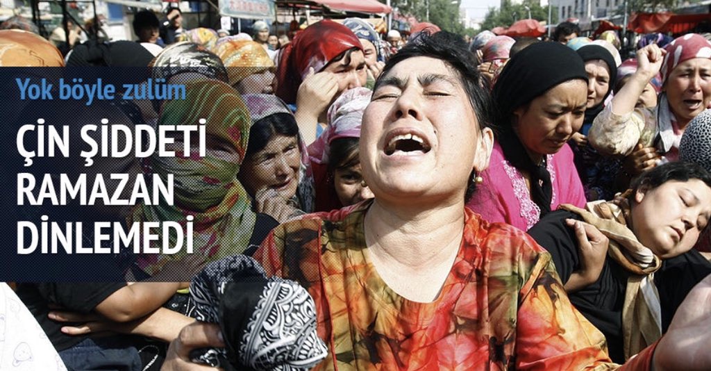 Yaptığın zulmün içinde boğul zalim Çin #UygurİçinTekYürek