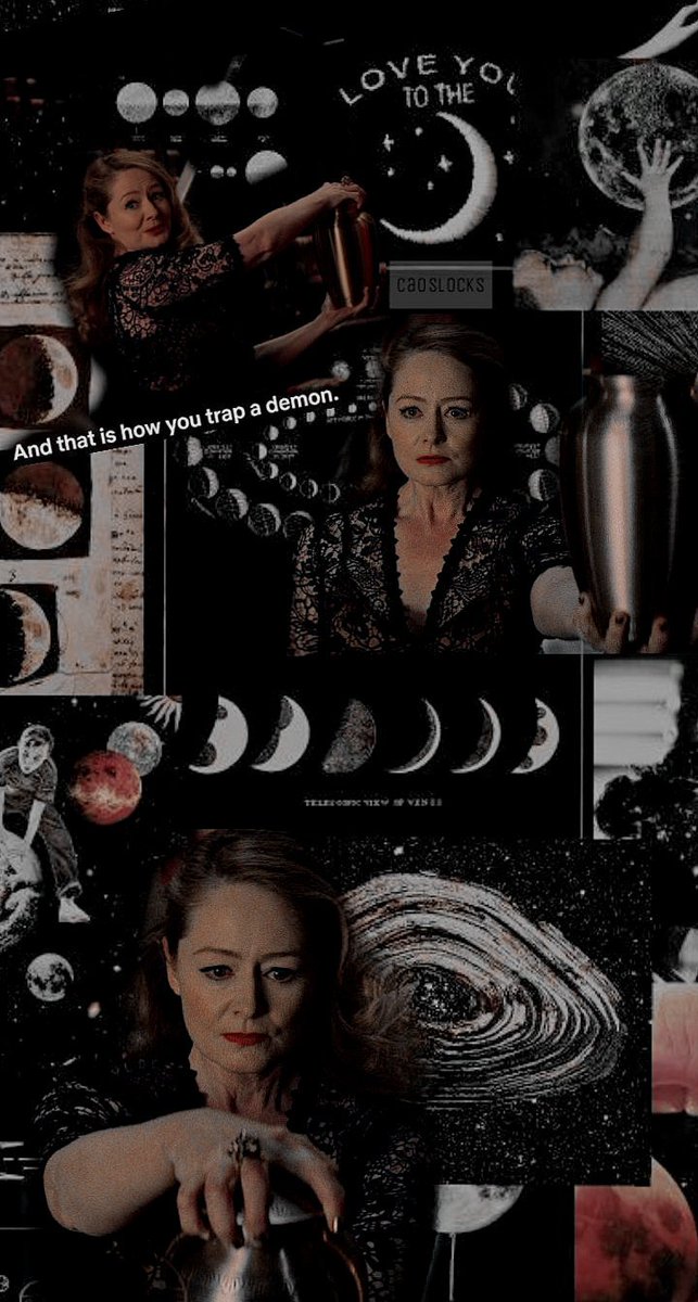 caoslocks's tweet image. #caos lockscreens;

zelda spellman &amp;amp; madam satan.

pls be honest and RT if u take it 🖤