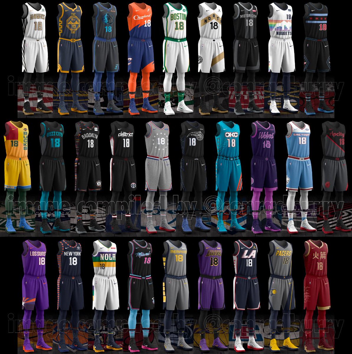 all nba uniforms