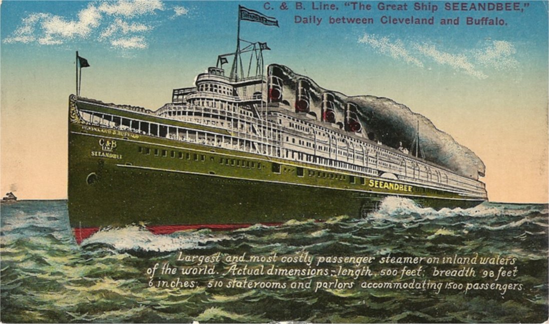 At the time, the 500-footer was the longest passenger steamer on the