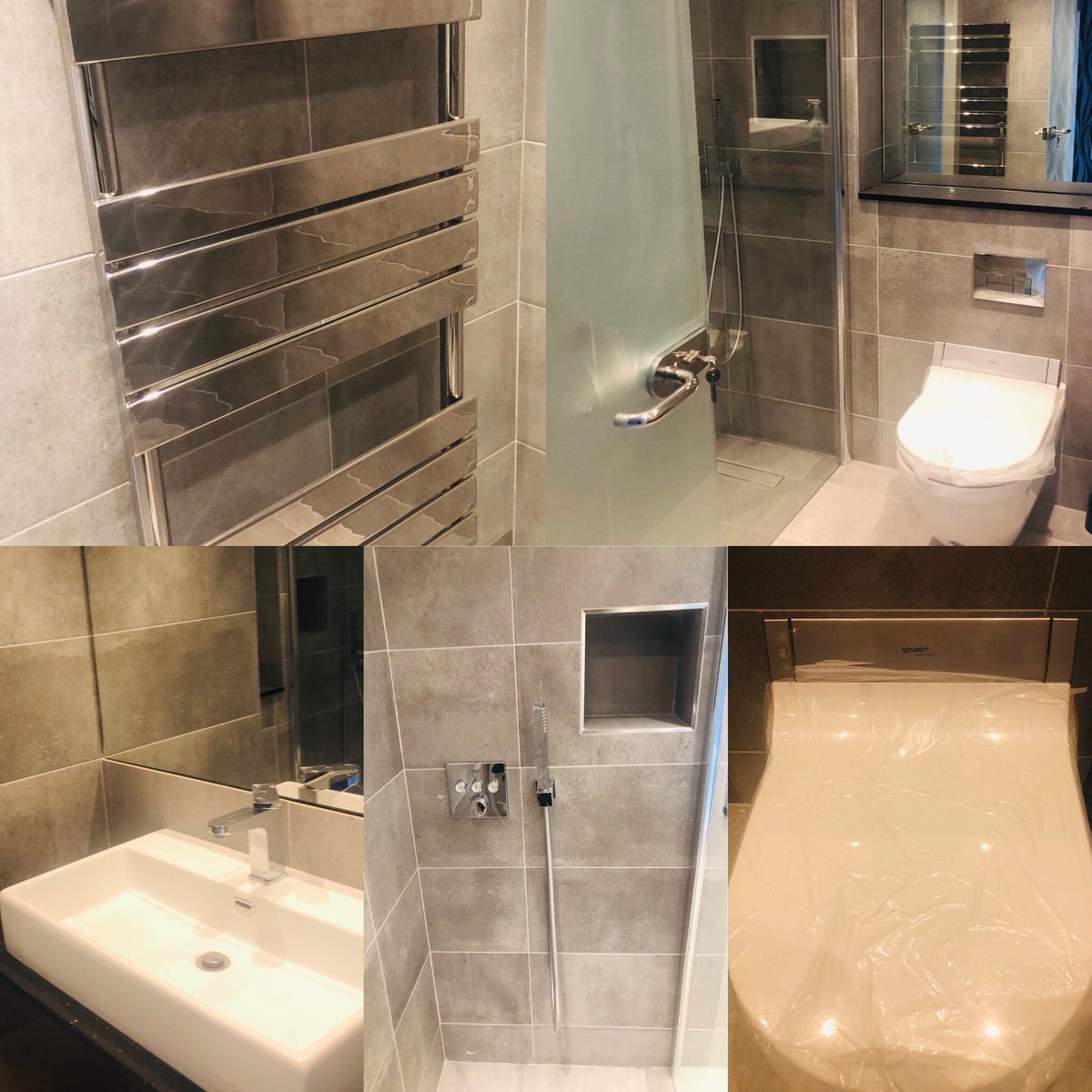 NovVaconstruct1's tweet image. Renovation of the bathroom for an Air BnB, the newest toilet system SensoWash Starck is the shower-toilet seat for modern toi- let hygiene and greater quality of life: after using the toilet, the shower-toilet seat provides gentle cleaning with warm water. novvaconstructionltd.com