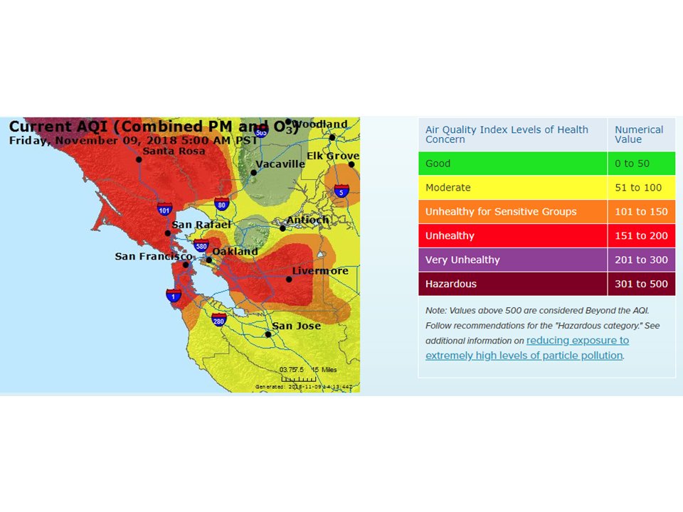 NWS Bay Area on Twitter "Here is the air quality forecast for today