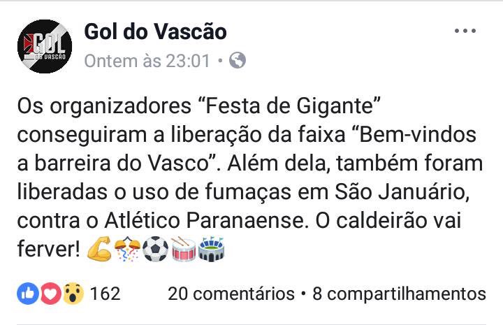 vasdreia's tweet photo. Vai ter bateria 🥁 ... vai ter fumaça 💨... vai ter faixa ... vai ter fogos 🔥!!! Vai ter torcida !!! Vai ter carnaval na Barreira !!! 💢❤️#vempraColina #aquiévasco #joguemcomobebemos https://t.co/4PvdUCHqSI