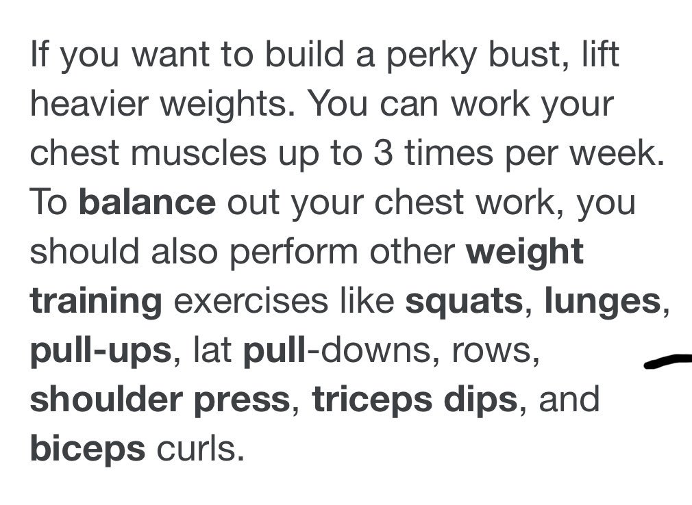 lifter_s's tweet photo. @EmilyRichards07 @katrindavies These are all great exercises to loose weight but not around the breast area 👋🏽work on your building chest muscle and 💥 😅 https://t.co/XG7S0yBhD6