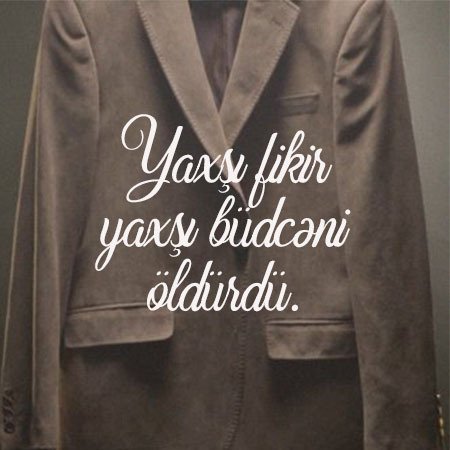 Yaxşı fikir yaxşı büdcəni öldürdü. mushfiqshirali.wordpress.com/2018/11/09/yax…