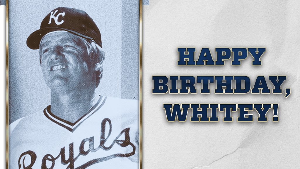 Happy Birthday to former manager, Whitey Herzog! 