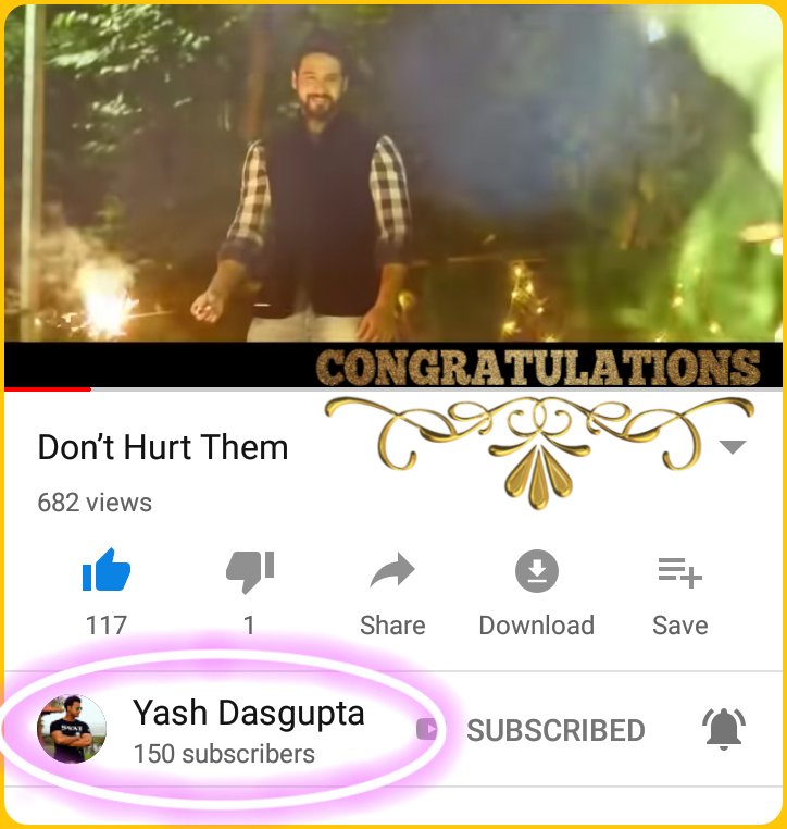 Moumita90583484's tweet photo. Congratulations Yash @Yash_Dasgupta U ve #682Views & #150Subscribers in YT now. Wow! What an adorable video U made My God! Ur lovely & emotional messege has already won 150 hearts inYT. 👍👏👏 May U achieve more & more. My love & best wishes 2U.❤
@YashhD_FC https://t.co/AH2bygLXr2