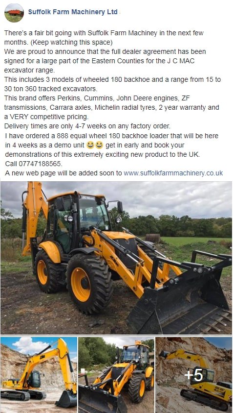 Proud to announce that Suffolk Farm Machinery are now our dealers for Suffolk and surrounding areas.They will have a 888 Backhoe Loader in stock for demonstrations.  <a href="/richardcarr6810/">suffolk farm machinery ltd</a>