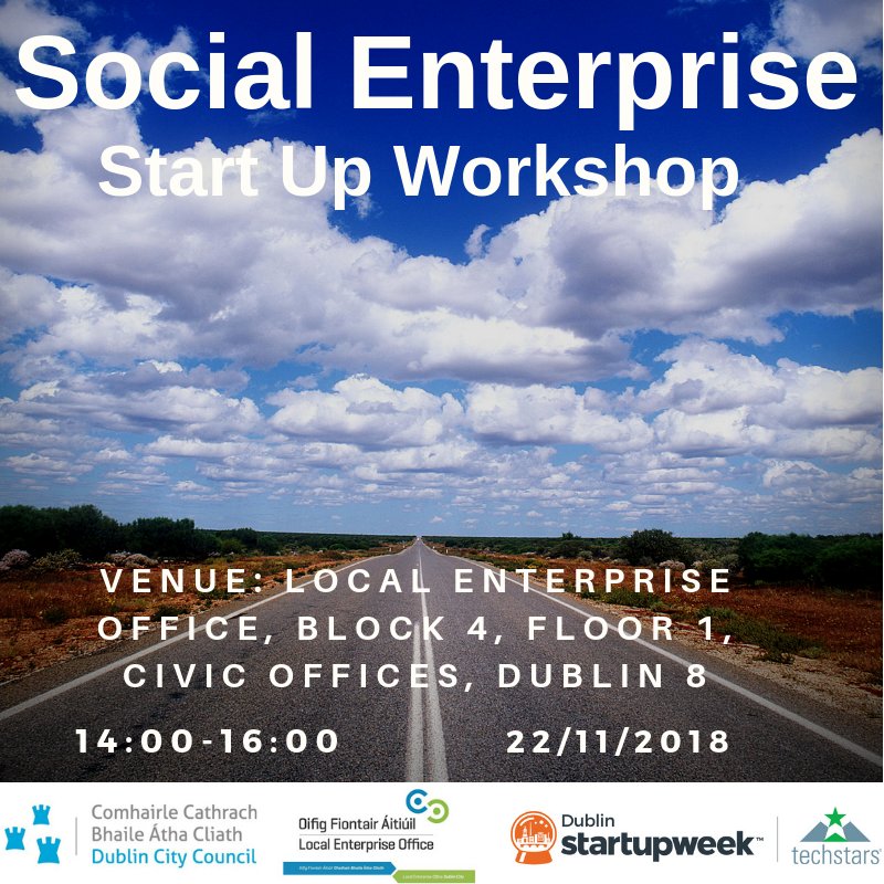 Ever thought about starting a #SocialEnterprise? Our Social Enterprise #StartUp workshop will provide you with ideas, resources &amp;info on how to start. 
To book &amp; for info: eventbrite.ie/e/social-enter… This event is part of #StartupWeekDub #Dublin #SocEnt <a href="/leo_dlr/">LEO DLR</a> <a href="/LEOFingal/">LEO Fingal</a> <a href="/Dublin_ie/">Dublin</a>