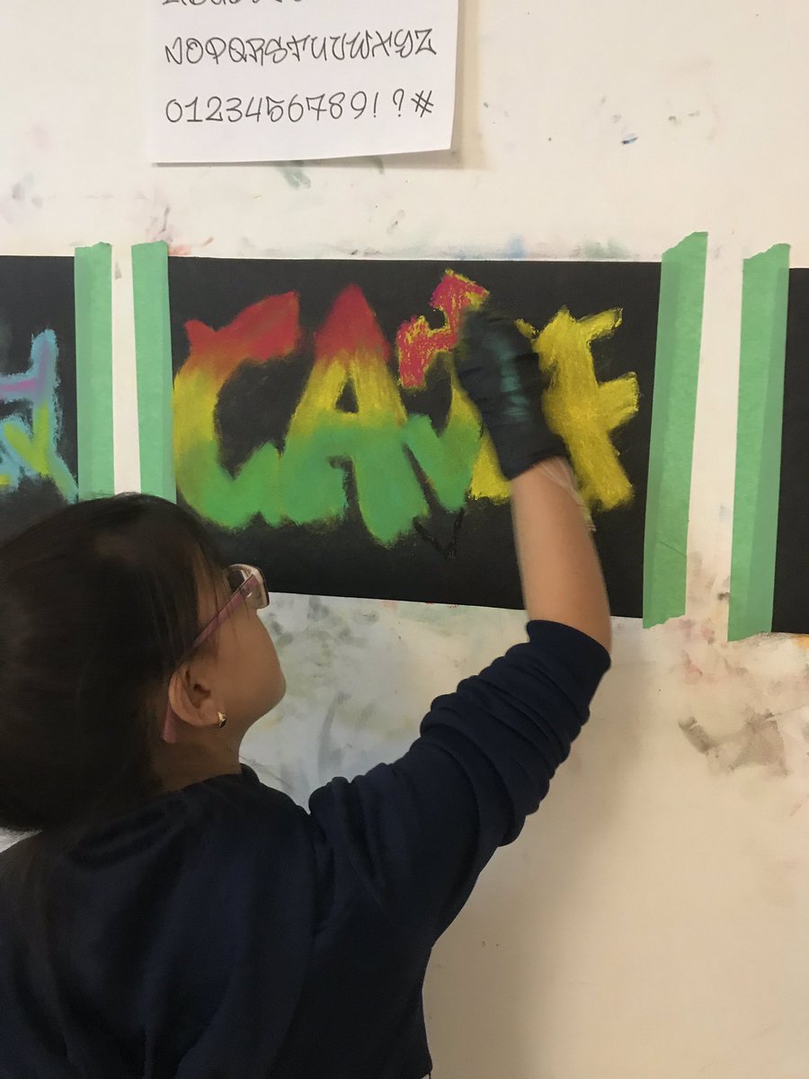 kellyaireche's tweet photo. Graffiti Art @tapcreativityon Thanks @LdnArtsCouncil for including this in our Culture Week @cedarhollowps https://t.co/kyvLsAHvSc