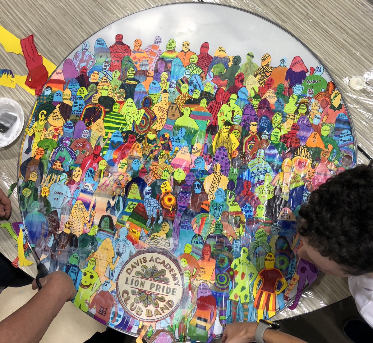 MrsHerrinMath's tweet image. A beautiful visual of our creativity today #davisVAPA