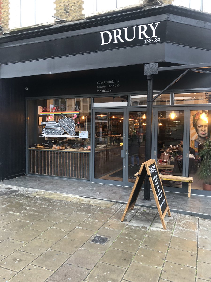 SweetCheesusUK's tweet photo. The awesome new #DruryCoffee shop on Stokie Newington High St is stocking our full range of #cheesecakes! #sweetcheesus #n16 #stokenewington https://t.co/T0p0BProtG