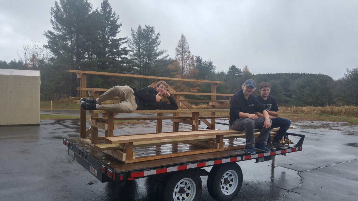 TheFlynnBml's tweet image. Bleacher for Stisted Fall Fair built and ready to go