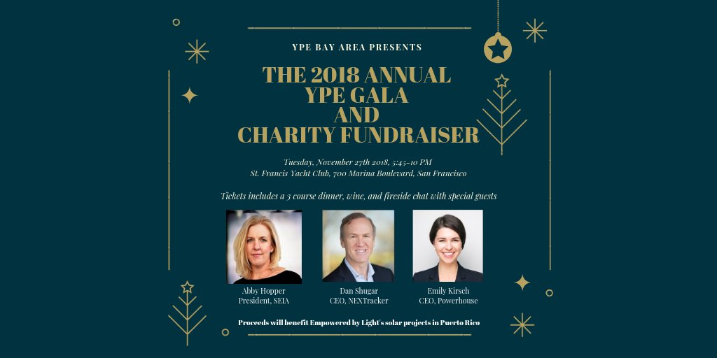 YPE_BayArea's tweet photo. Have you gotten your ticket yet for the annual YPE #Charity Gala? Proceeds will benefit @lightempowered's #solar projects in #PuertoRico. https://t.co/IBtXSllgxx https://t.co/cgONBKZNGL
