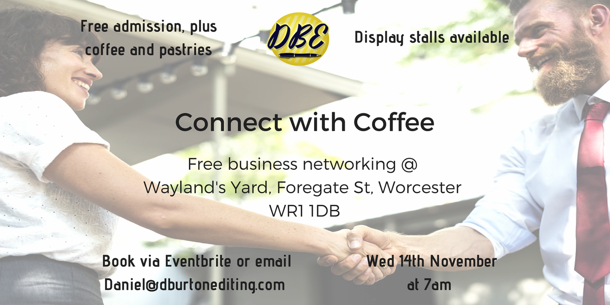 dburton_editing's tweet photo. Have a great weekend everyone! Don't forget, #ConnectWithCoffee is back next week so keep Wednesday at 7am free! https://t.co/TKFZdiGe48 #networking #Worcestershire #LocalBusinesses #FreeEvent https://t.co/ycRWWzQnHf