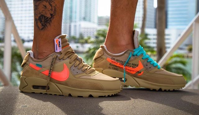 desert ore air max 90 on feet