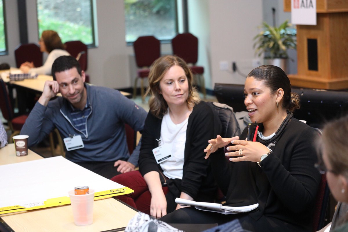 Breakout workshop sessions are underway in DC. Only an hour and a half till the live national broadcast. Stay Tuned! #AIALi18 #daretolead