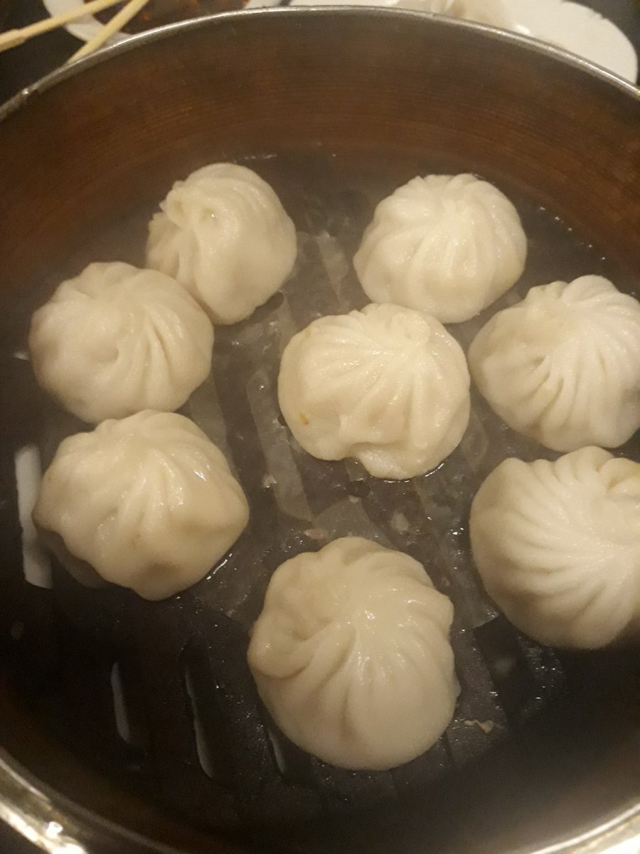 Xiao Long Bao from Lao Beijing. Wrapper's consistency may be a hit and miss everytime I go there. Better if eaten as a whole as opposed to the "right way" to eat soup dumplings 10/10!!