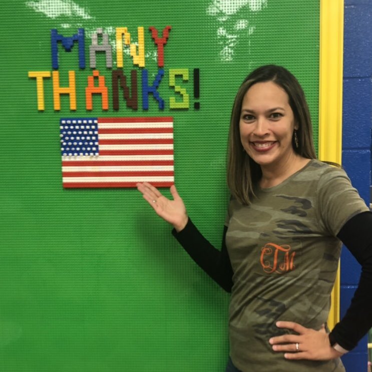 When they use your library for the Veteran’s day holding room... you use the LEGO wall as a message board 🇺🇸 ❤️ #thankyouveterans