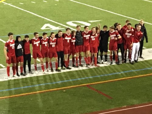 Congrats to Jason Novosel, Sam Guzzo and Jonah Brandt for being named to the WPIALs "A" All -WPIAL team for 2018-2019. Congrats to Coach Tom Angell for being named "A" WPIAL Coach of the year. Good luck tomorrow in the Quarterfinals of the PIAA tournament at Peters TWP HS.