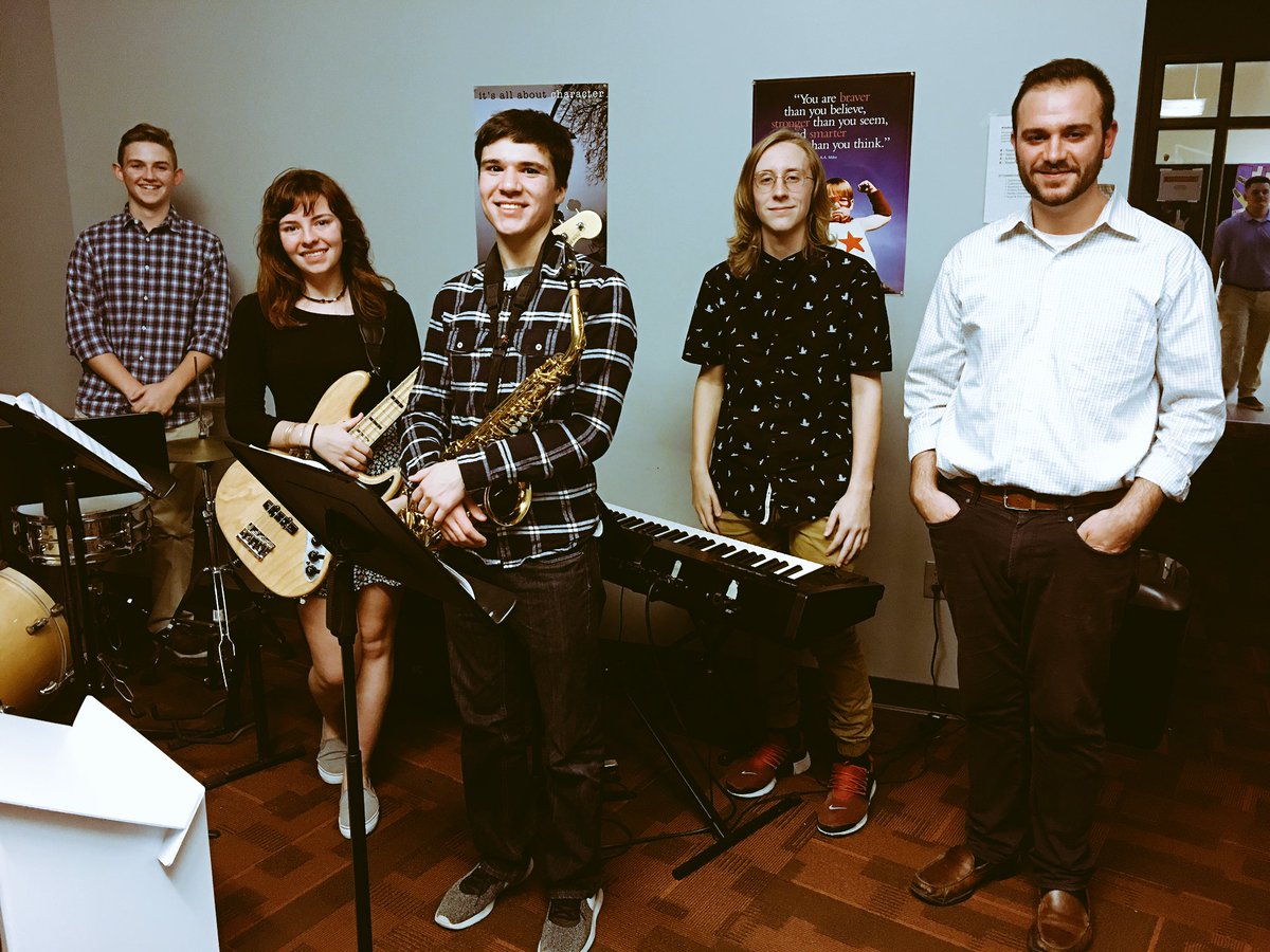 patkaplo's tweet photo. Great live jazz performance last night at #whssharktank by @windhamhsband Mark Taddonio. Thank you for sharing your talents!  #ittakesavillage https://t.co/5XKWQ1kIH9
