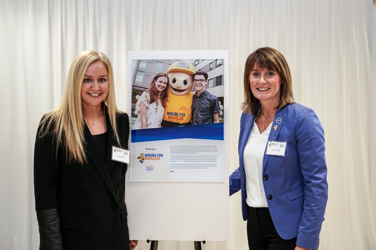 BCCHF's tweet image. Thank You #MiningForMiracles for your $2.9M gift for the Transplantation &amp;amp; Cell Therapy (TRACE) program. Because of you, the program is positioned to develop &amp;amp; provide hundreds of kids with expanded options through innovative cell &amp;amp; transplantation therapies. @BuddytheMiner