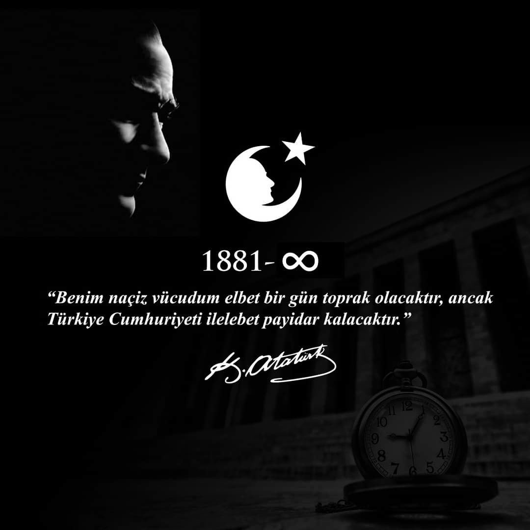 Saygı ve özlemle anıyoruz, unutmadık unutmayacağız mekanın cennet olsun..

#atam #mustafakemalatatürk #10kasım 🇹🇷