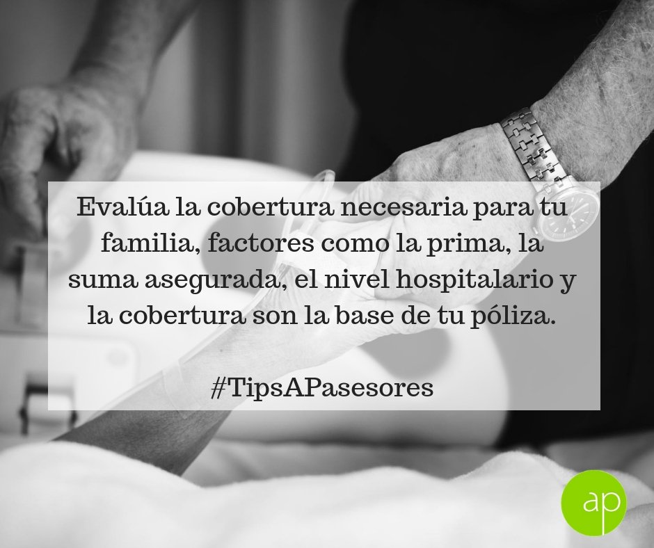 AP_asesores's tweet photo. Un seguro de GMM ofrece la tranquilidad de saber que estás preparado para afrontar económicamente un posible accidente o enfermedad. #TipsAPasesores https://t.co/8BImZnCL5g